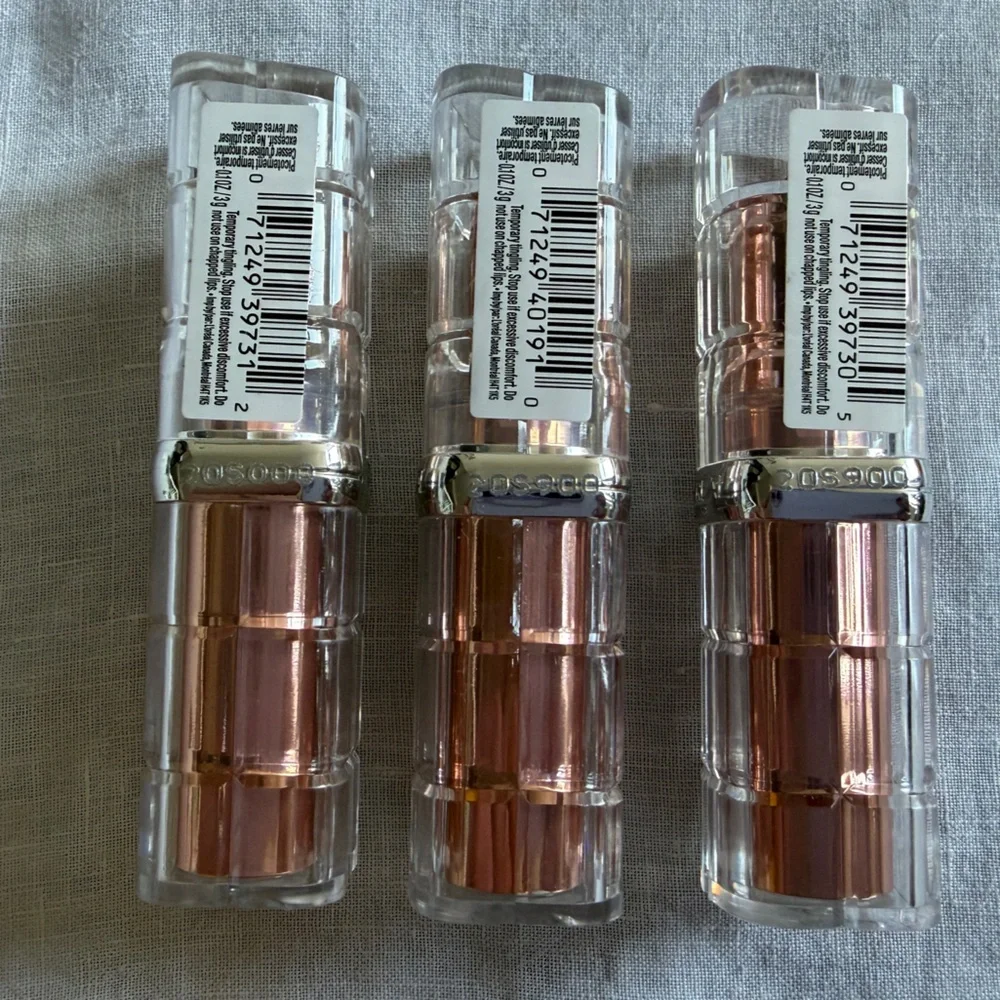 Brand New L'Oreal Colour Riche Plump & Shine Lipsticks Set of 3